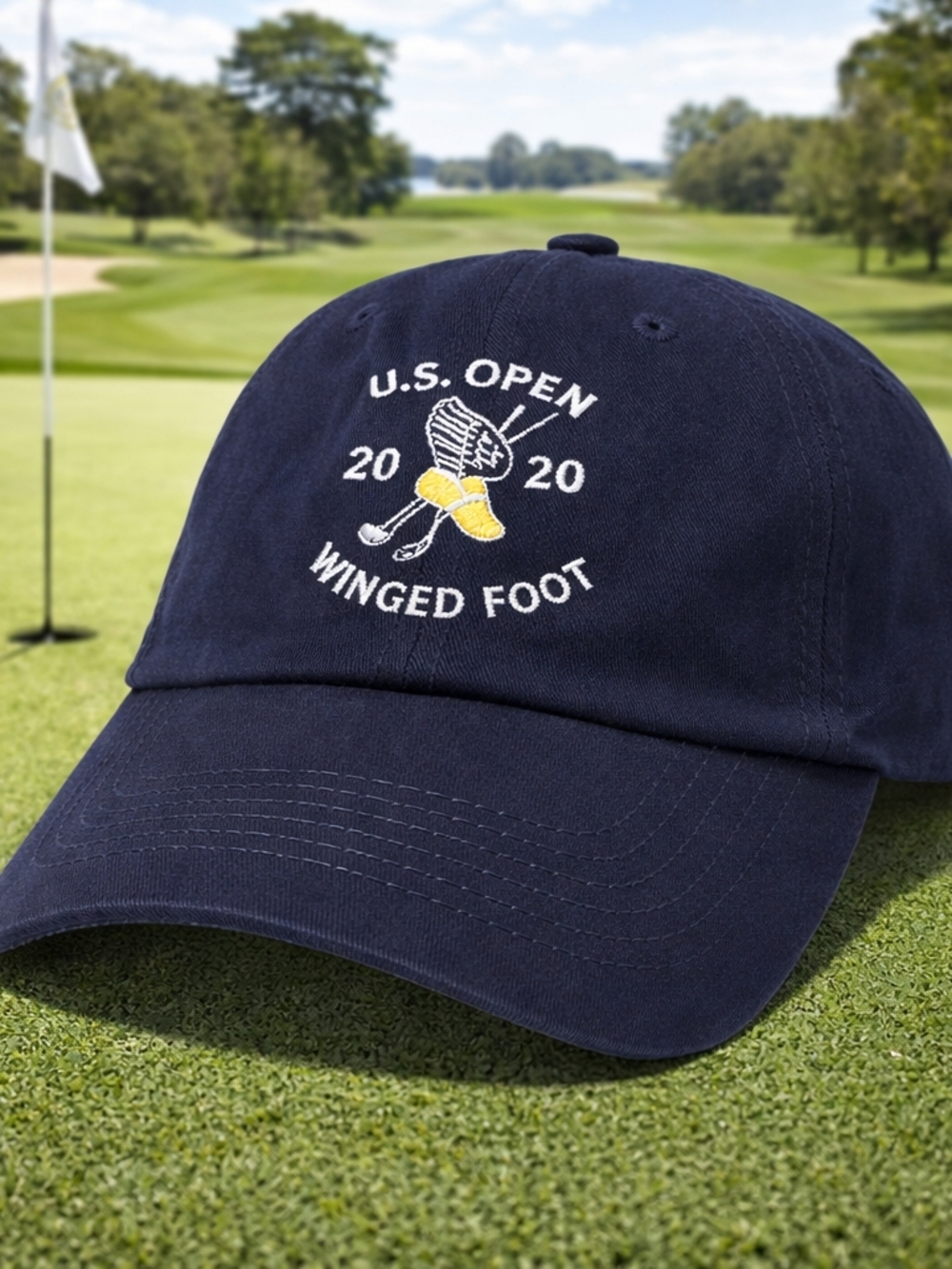 US Open 2020 Winged Foot Hat USGA Member Strapback Golf Cap Navy